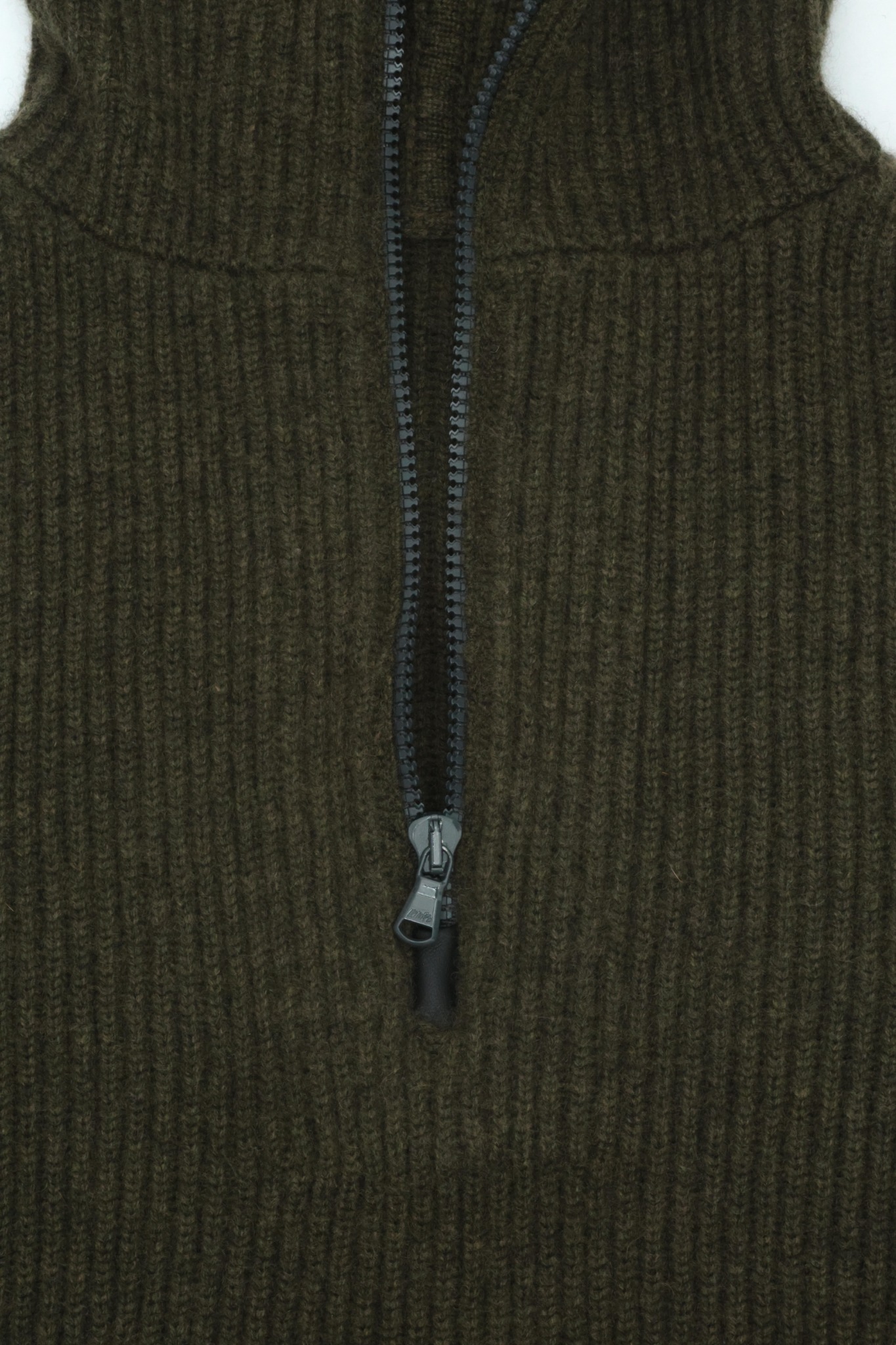 Wool coat texture and horn button detail
